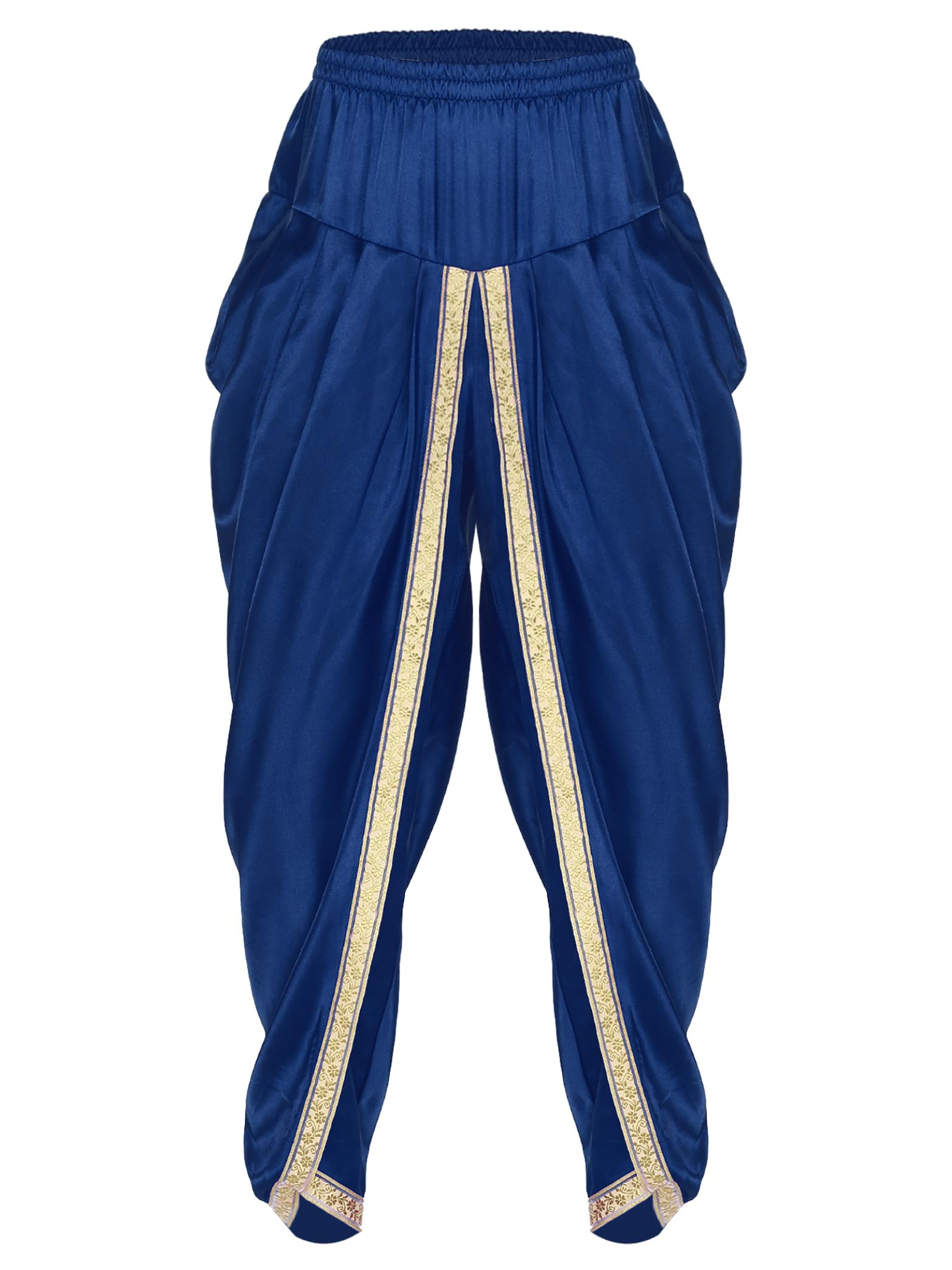 Vxuxlje Uomo Pantaloni Dhoti Maschili Pantaloni Larghi A Lanterna Costume Tribale Arabo per Danza del Ventre