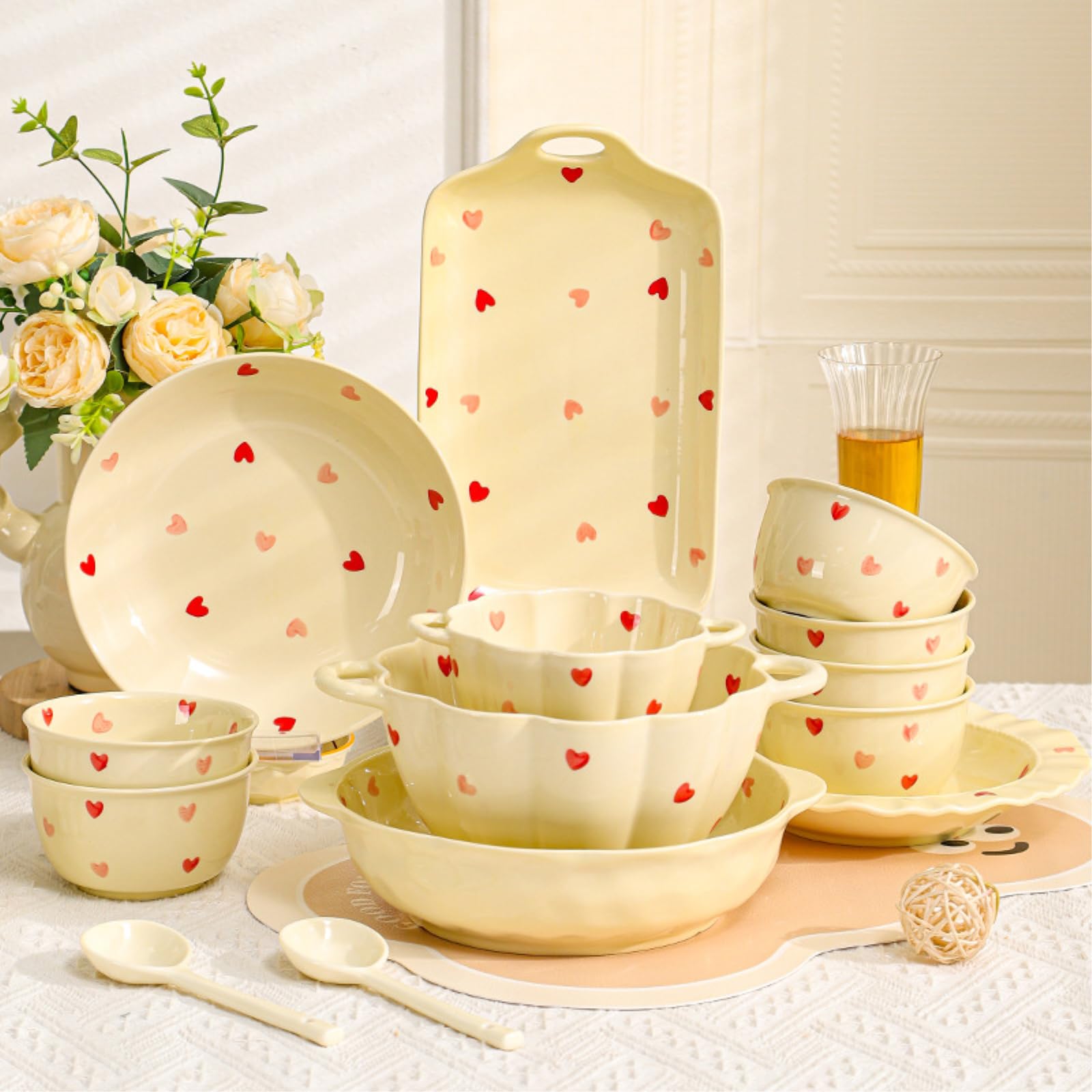 Household Simple Personality of Under-Glaze Ceramic Instant Nudeln Schüssel - 30,5 cm Fischteller