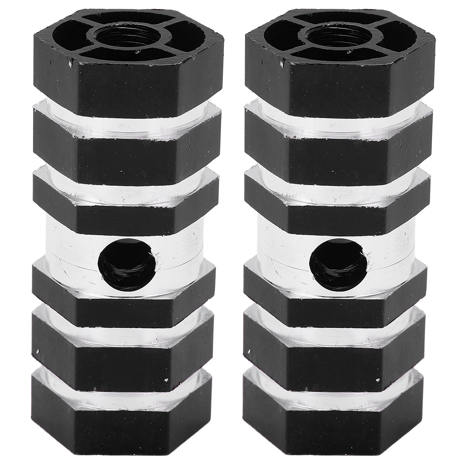 VBESTLIFE 2 Footrest Pegs,Aluminum Alloy Non-Slip Rear Rear Stunt Pegs for Mountain Bikes BMX(Black) and Spare Parts