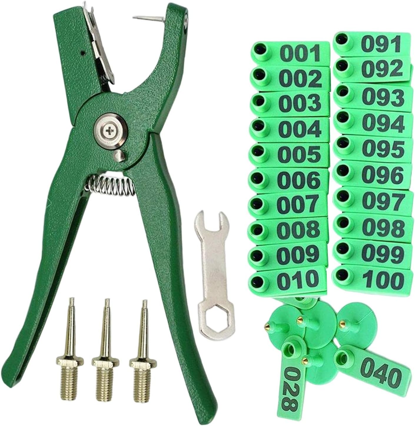 Esquirla Metal Pliers and Spare 3 Pins for Livestock Identification Numbered Animals Forestry Handling Supplies Tools : Patio, Lawn & Garden