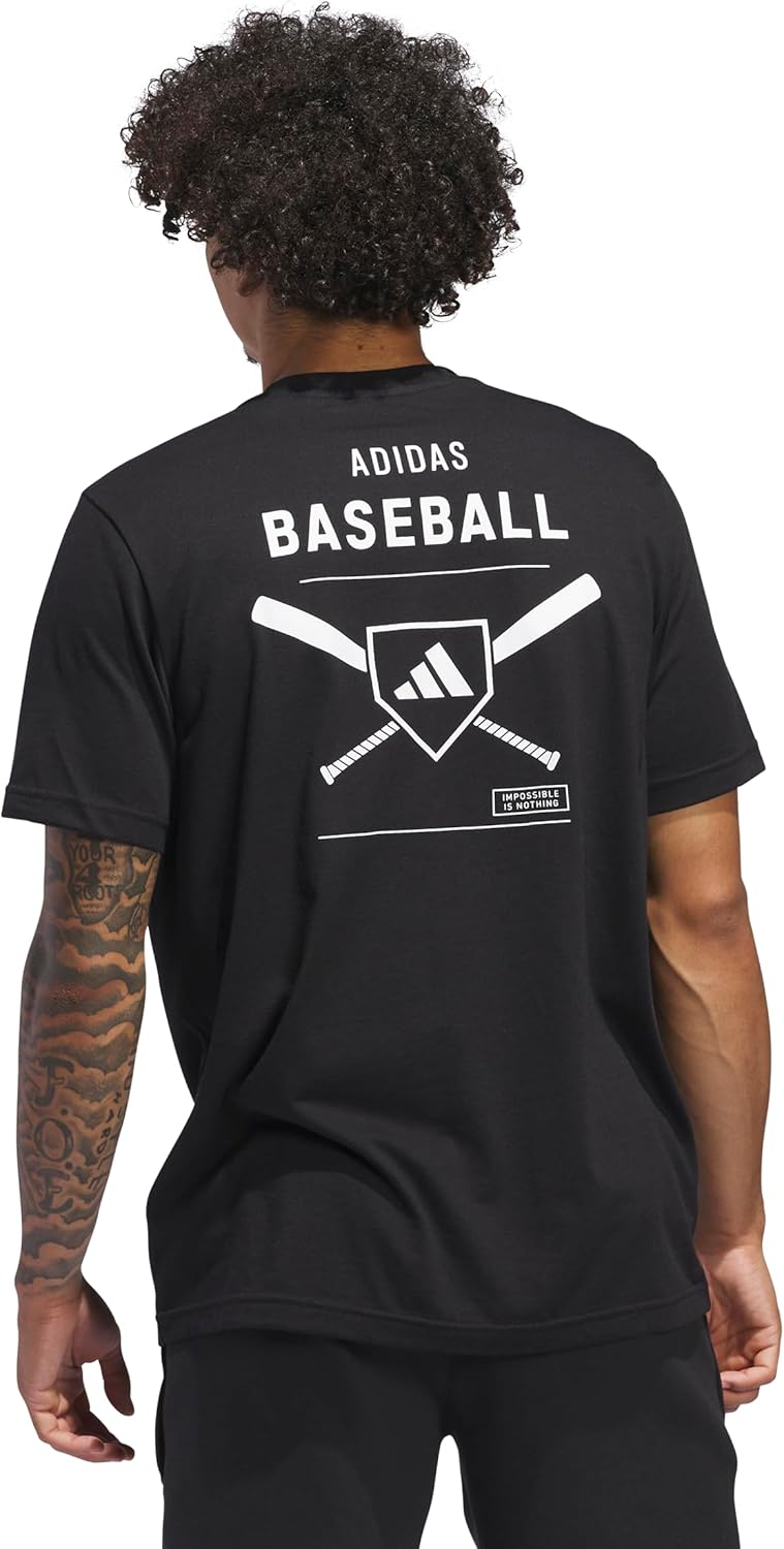 Adidas Mens Baseball Graphic T-Shirt - Image 4