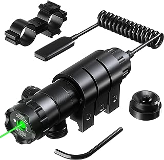 Hunting Rifle Green Laser Sight Dot Scope Adjustable with Mounts