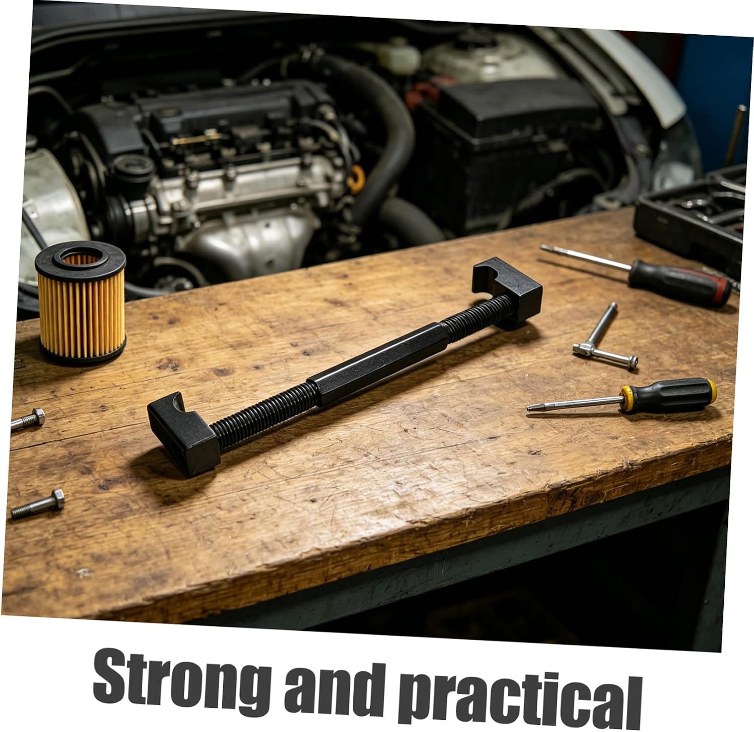 KICHOUSE 2pcs Suspension Spring Compressor Tool with Adjustable Claws