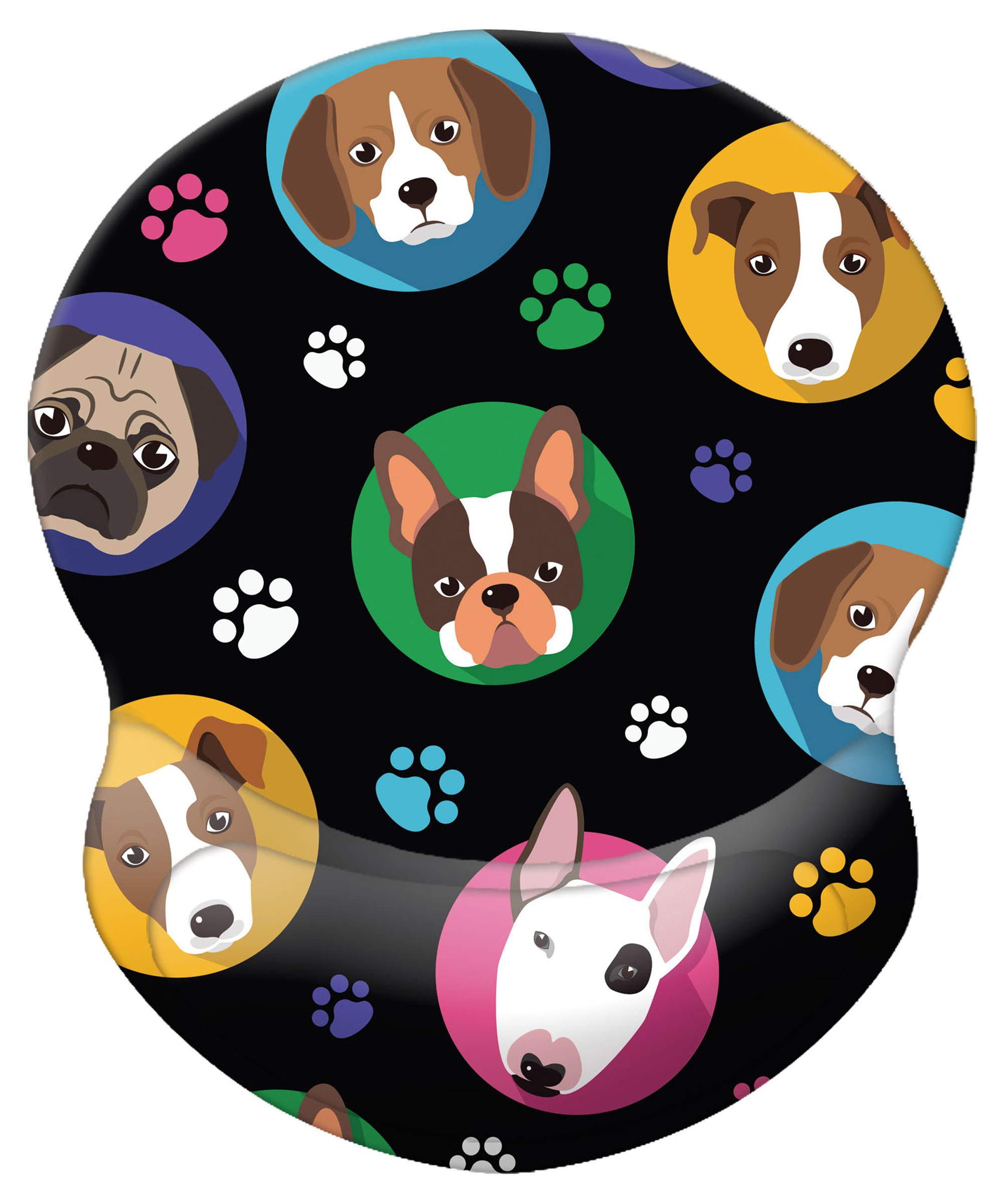 Mouse Pad with Wrist Support, Non Slip Mousepad Wrist Rest for Office, Computer, Laptop & Mac- Durable & Comfortable & Lightweight Ergonomic Support