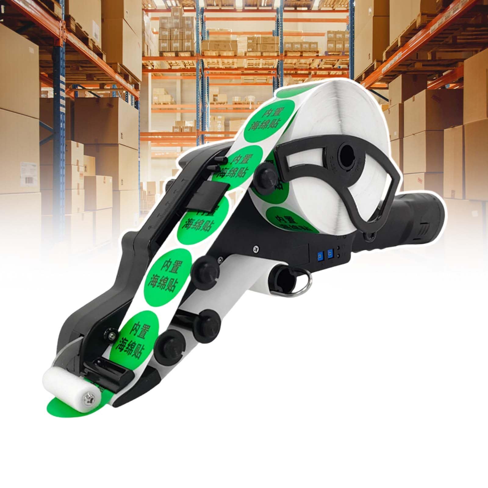 Leichter Handetikettierer Mit Barcode-Applikator, Maximaler AußEndurchmesser Der Etikettenrolle: 130 Mm, EtikettenläNge Einstellbar, FüR Flache/Gebogene Etiketten,40MM
