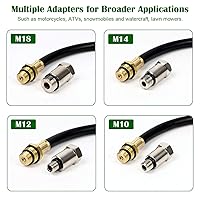 Vista 4 de BETOOLL Kit de probador de compresión de cilindro de motor de gasolina 8pcs medidor de herramienta automotriz