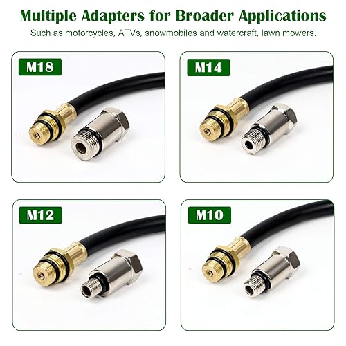 Miniatura 29 de BETOOLL HW0130 8pcs Kit de comprobador de compresión de cilindro de motor de gasolina medidor de herramienta automotriz