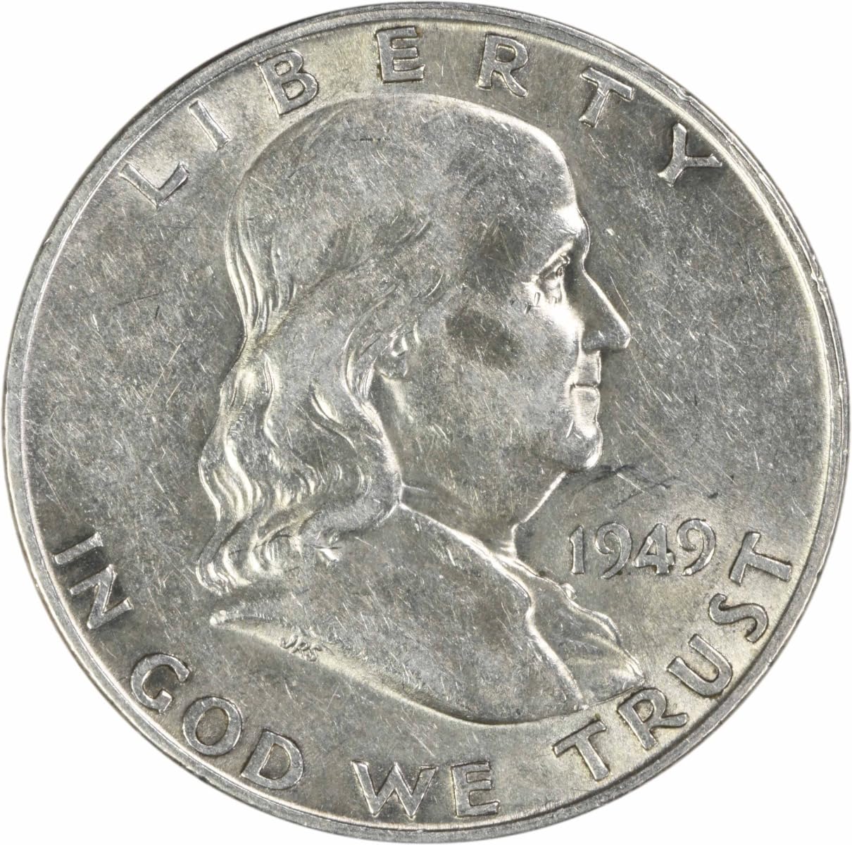 1949 D Franklin Half Uncertified AU