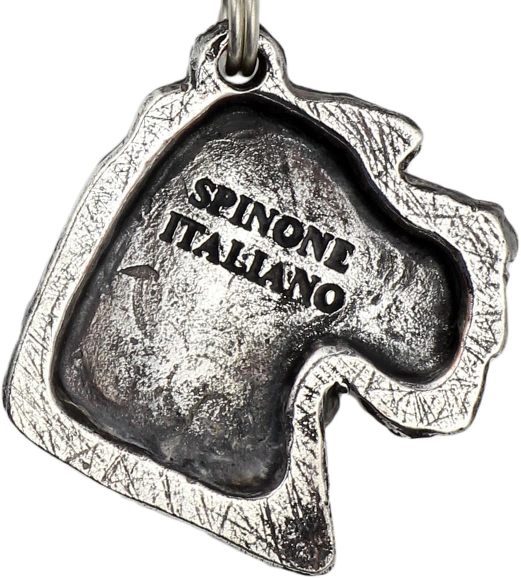 Art-Dog Silver-Plated Dog Pendant on a Leather Strap - Dog Necklace from ArtDog Collection – Silver Dog Necklaces for Men and Women – Dog Breeds Jewelry – Clumber Spaniel