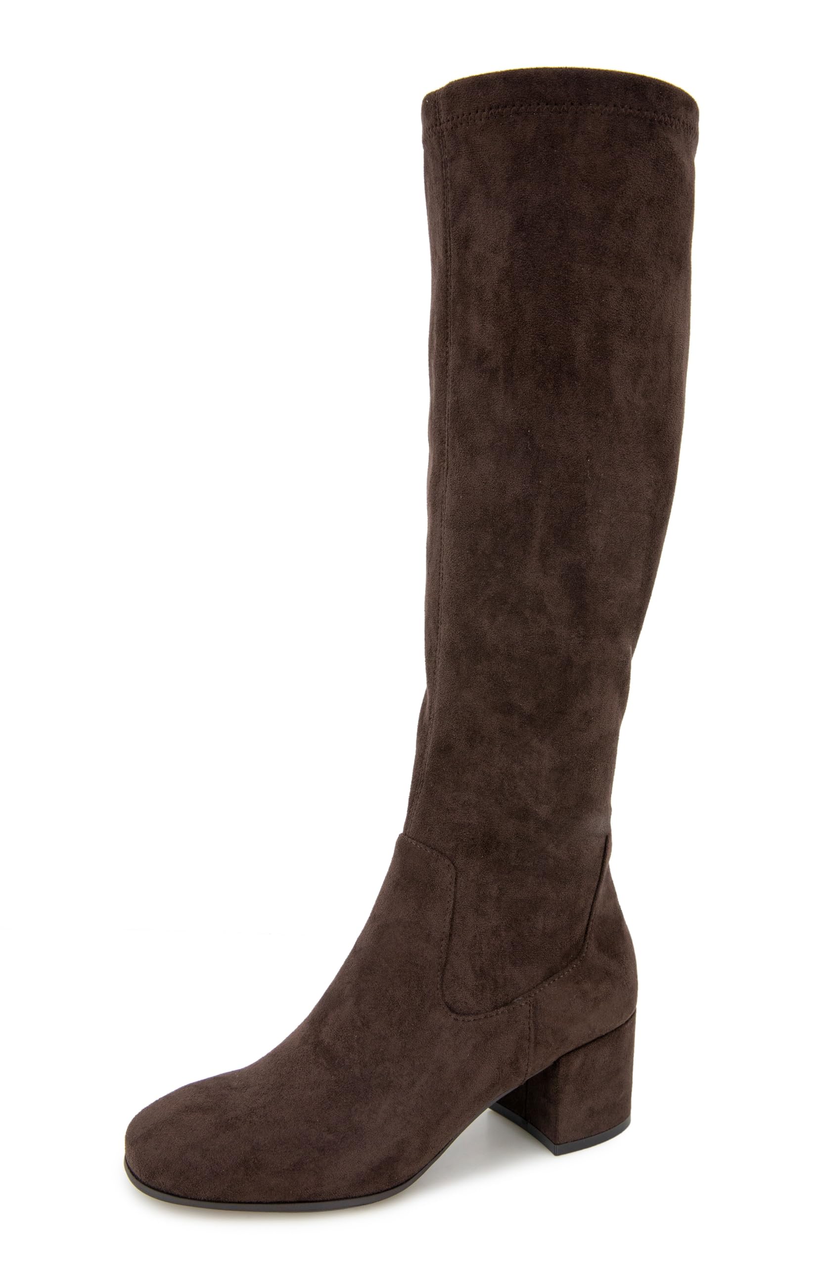 Kenneth Cole REACTION Damen Rida Stretch Boot Wide Calf, Schokolade, 35 EU