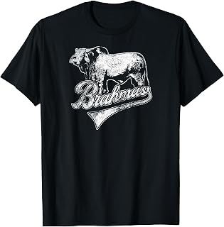 Brahmas School Sports Fan Team Spirit Mascot Vintage T-Shirt