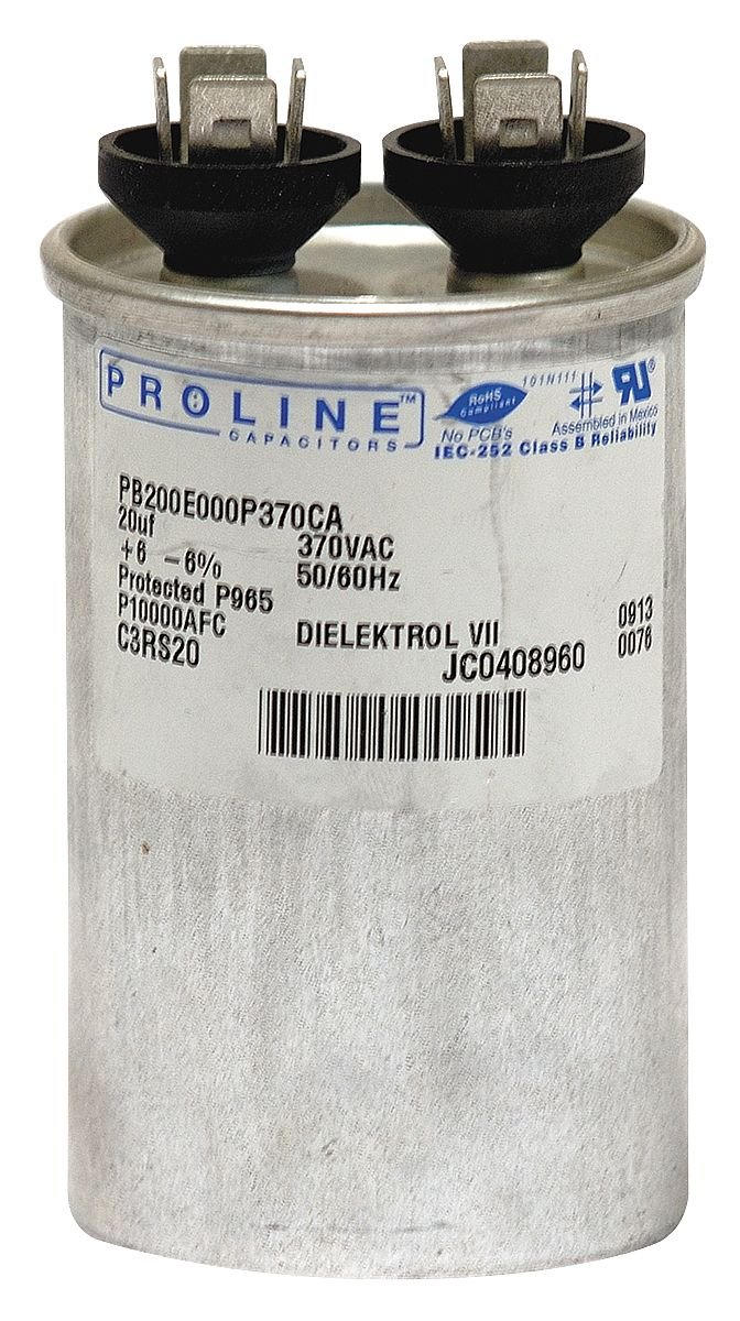 Proline PB300E000P370DAGR • 30 uf / Mfd 370 / 440 VAC AmRad Replacement Round Universal Capacitor • Made in the U.S.A.