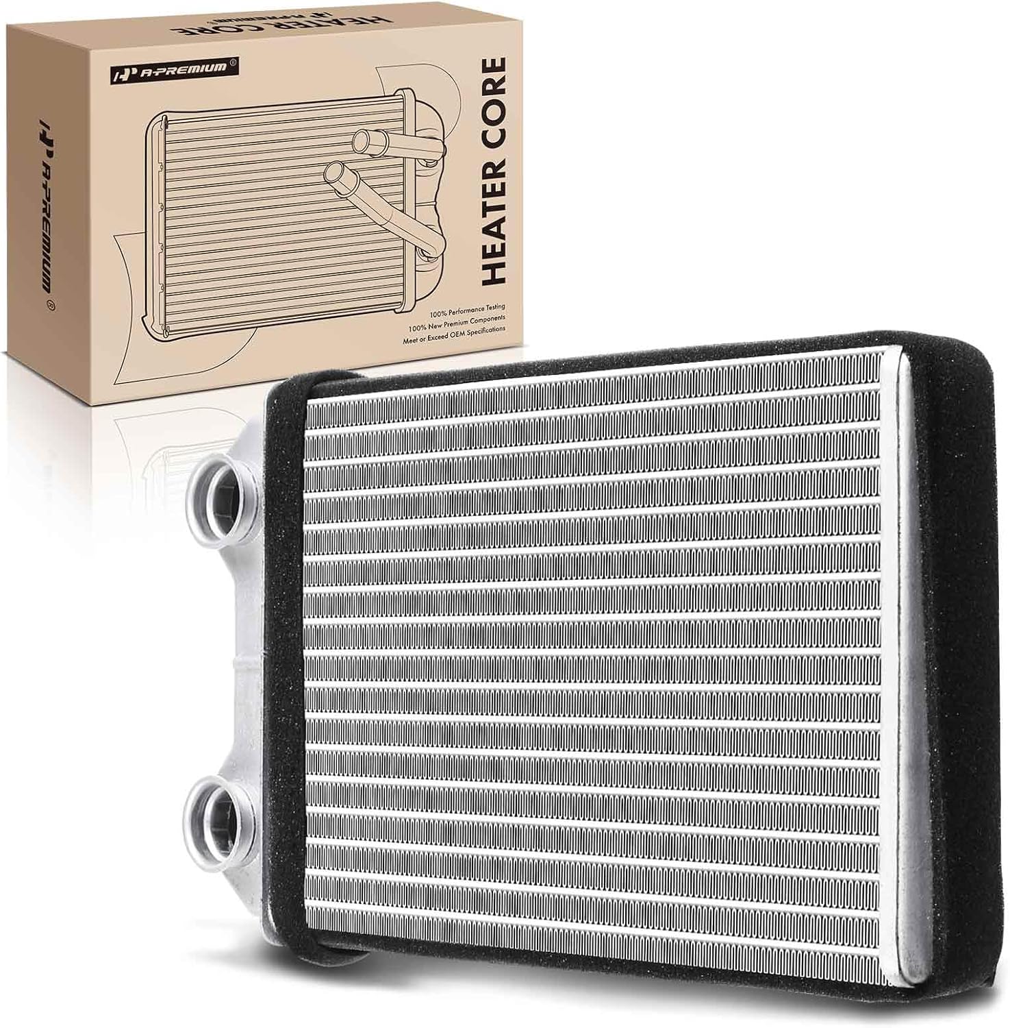 A-Premium HVAC Heater Core Compatible with Mini Cooper Base 2002-2006, Cooper S 2002-2006, L4 1.6L, Wrangler JK 2018, Convertible, Hatchback, Replace# 64111497527