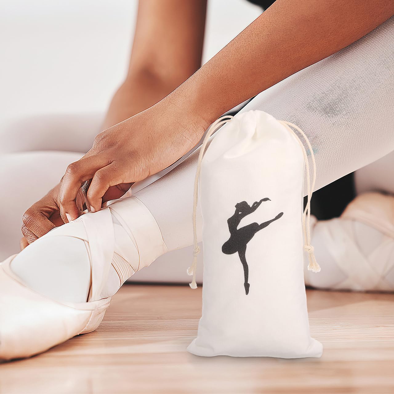 CXYANG Borsa per scarpe da balletto rosa, regalo per ragazze e donne, borsa per scarpe da ballerina, Accessori per capelli B, Small, Carino
