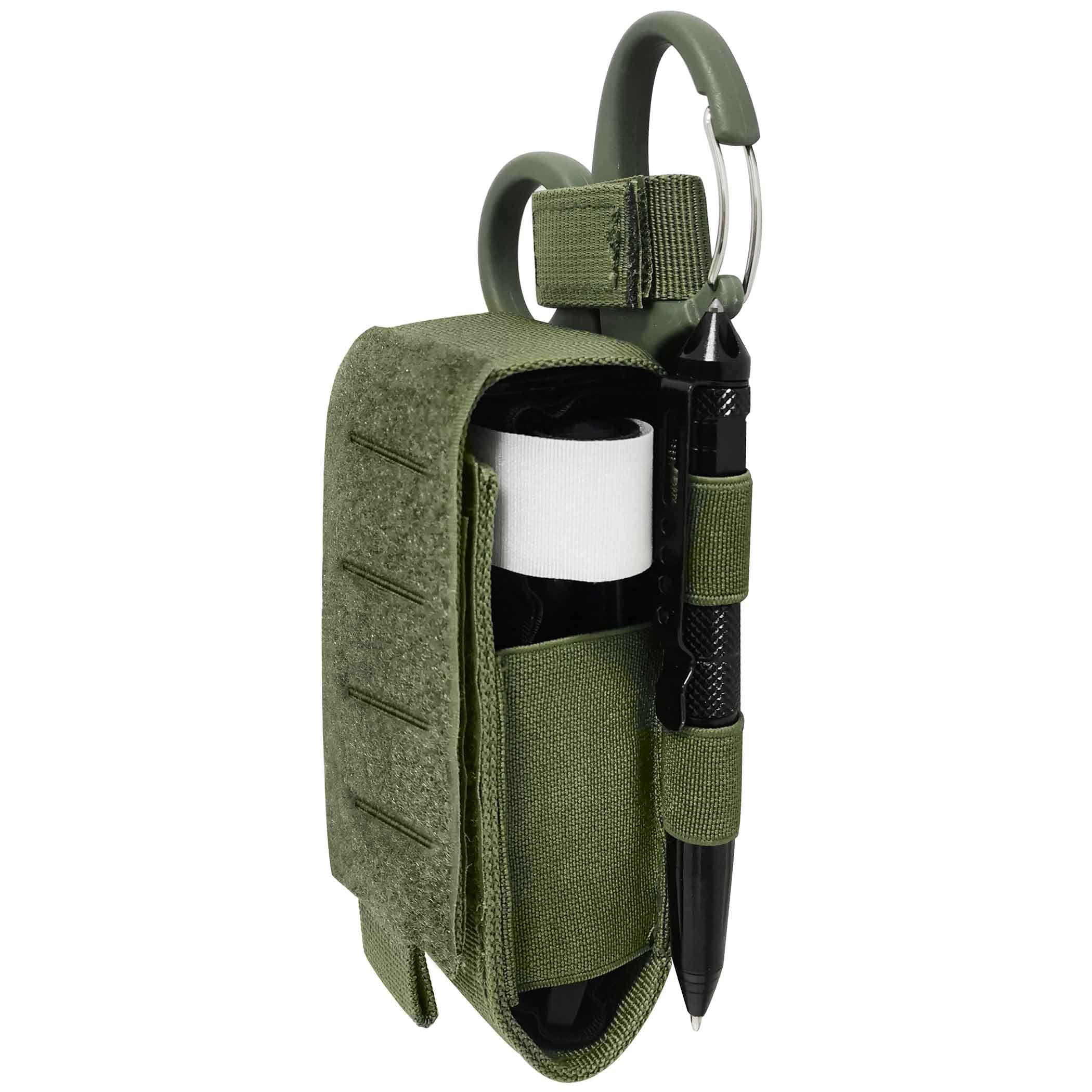 Tactical Molle TQ Tourniquet Pouch & Trauma Medical Shear Holder Duty Belt Loop EMT EMS