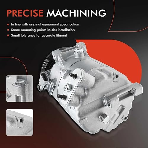 Miniatura 5 de A-Premium Compresor de aire acondicionado con embrague compatible con Chevrolet HHR 2007-2011, Chevy Cobalt 2007-2010, Saturn Ion 2005-2007, Pontiac