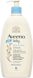 Aveeno Baby Daily Moisture Moisturizing Lotion for Delicate Skin with Natural Colloidal Oatmeal & Dimethicone, Hypoallerge...