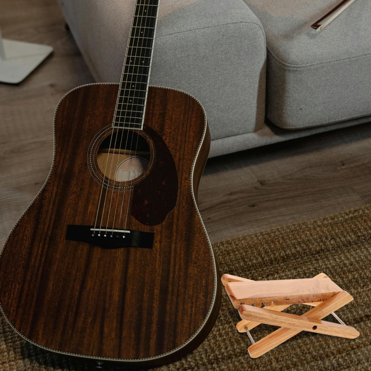 Adjustable Solid Guitar Foot Stool for Classical Guitarists Ergonomic and Lightweight Design Level Height Adjustable Foot Rest for Comfortable Playing