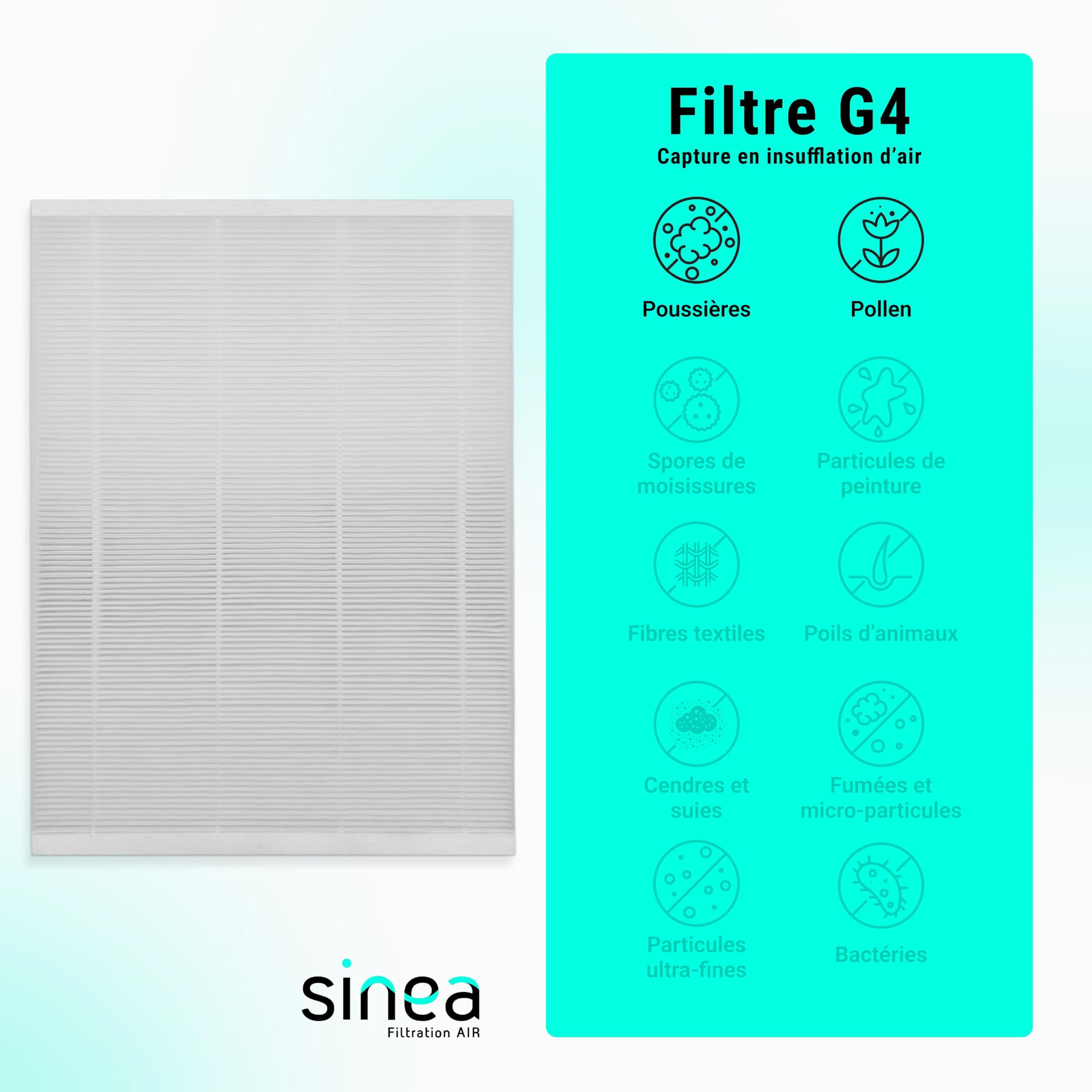 TOP FILTRE - Filtre G4 Compatible chauffe eau ALDES T.FLOW HYGRO+ et T.FLOW NANO – Filtration Haute Performance