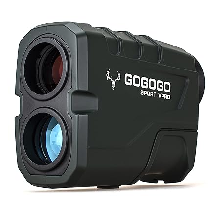 Gogogo Sport Vpro 1200 Yards Laser Range Finder, Green Hunting with Flagpole Lock - Ranging - Speed and Scan 6X Rangefinders with USB Cable