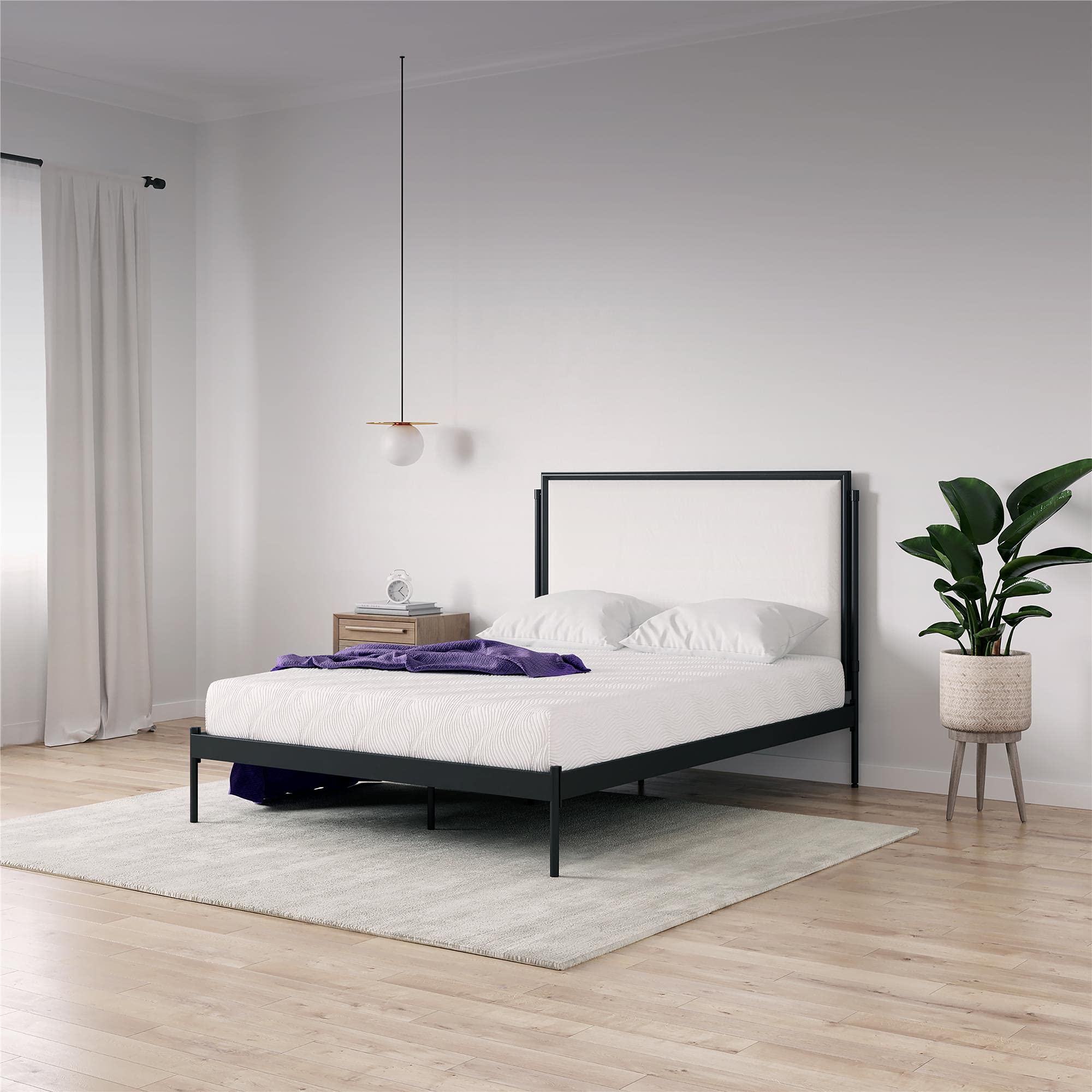 Signature Sleep Italian Made Memoir 8" Charcoal Memory Foam Mattress, Medium-Firm Support, Bed-in-a-Box, Queen