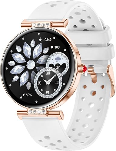 Miniatura 12 de Yihou Relojes inteligentes para mujer, rastreador de actividad física, reloj de fitness con monitor de frecuencia cardíaca, monitoreo del sueño,