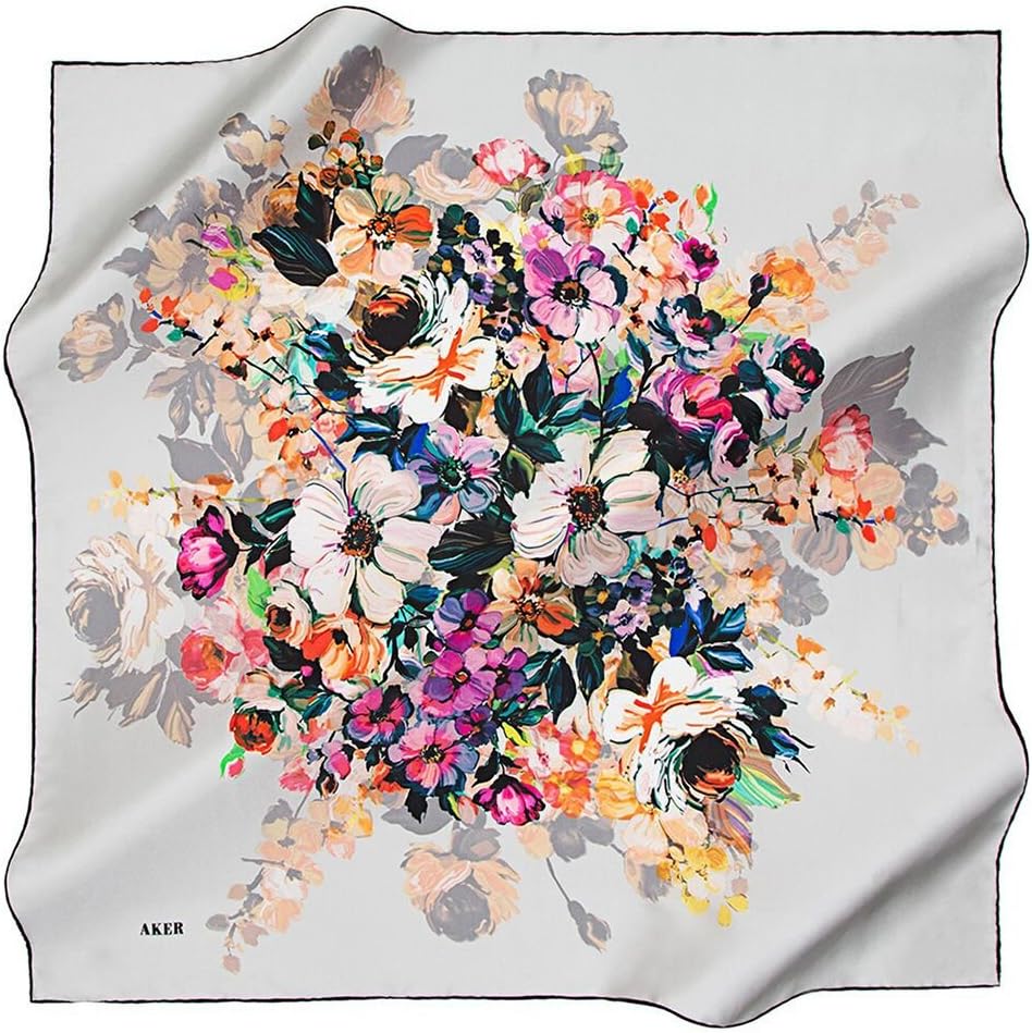 100% Silk Square Hijab Muslim Headscarf Spring Summer 2017 #7368-311-1