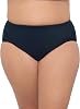 Aqua Green Womens Mid Rise Compression Swim Brief with Tummy Control