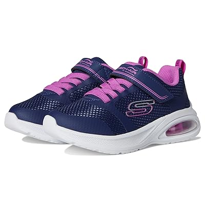 SKECHERS KIDS Microspec Max Advance Unstoppable Pace 303636L (Little Kid/Big Kid) Girls Shoes Navy/Purple