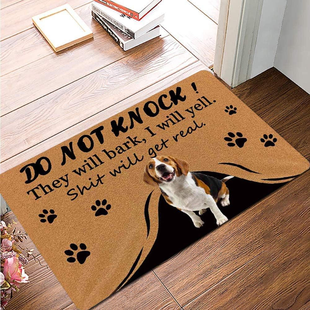 Personalized Dog Face on Doormat 24" X 16" Indoor Outdoor Custom Pet Photo Welcome Door Mat Area Rug Decor Customize Camping Mat
