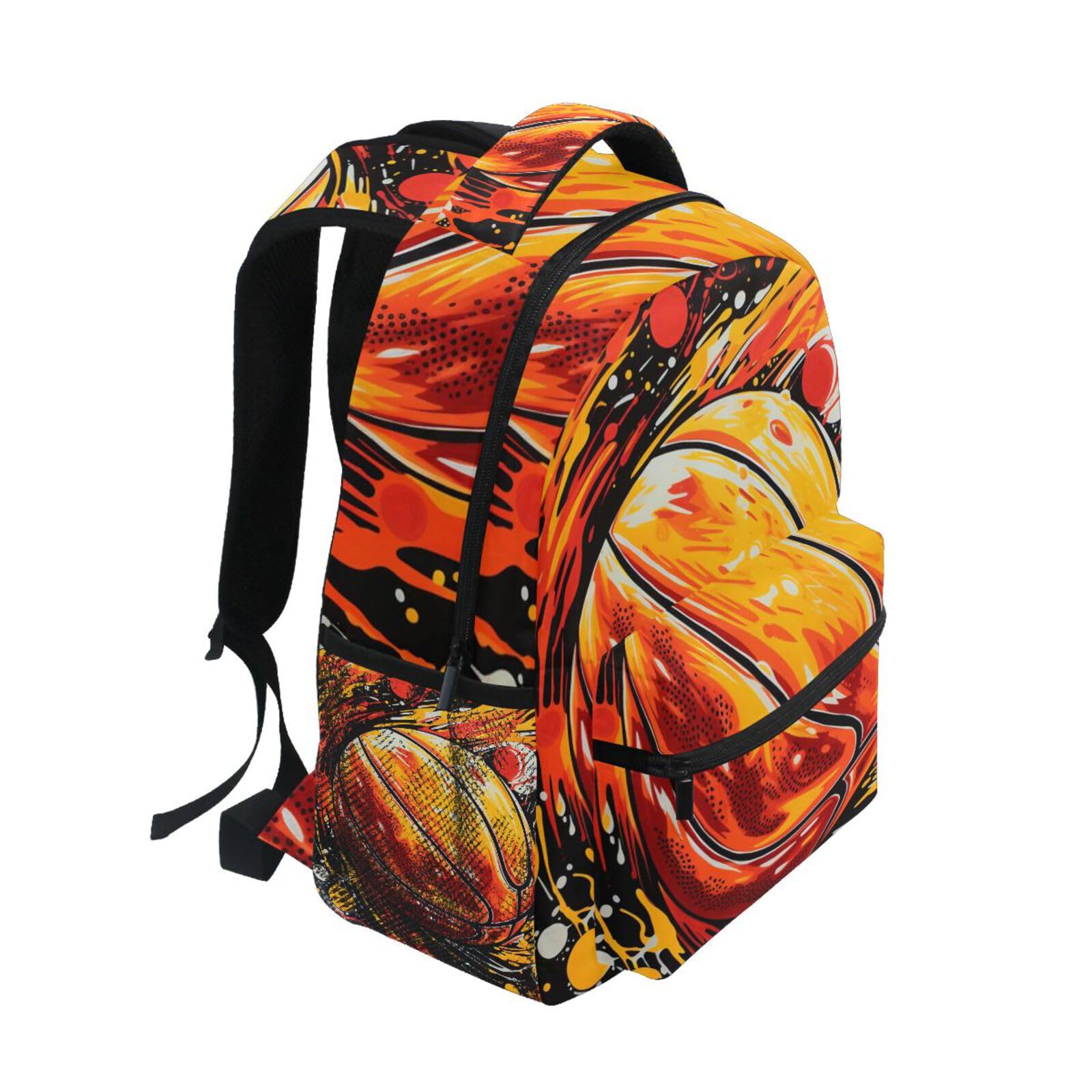 Focoso Basket Spinning Artistico Zaino per Bambini Studente Scolastico Zaino da Bookbag Borsa Del Libro per Viaggio Teenager Ragazze Ragazzi Capretto