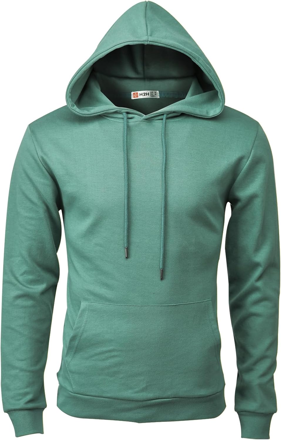 H2H Men's Pullover Hoodie Lightweight Long Sleeve with Kangaroo Pocket Slim Fit Basic Casual Sweatshirt