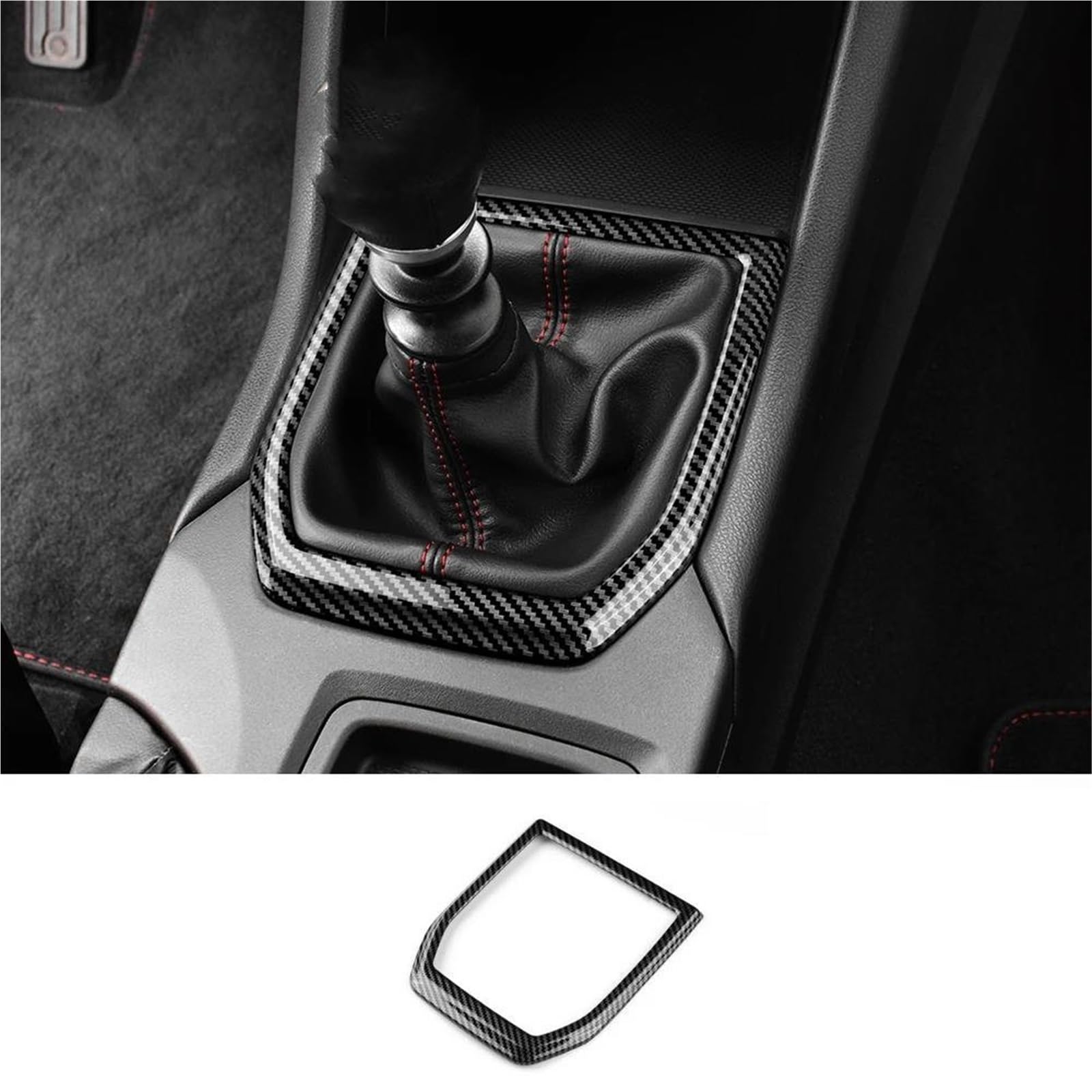 ABS Sticker Car Gear Shift Panel Cover Interior Trim RHD LHD for Subaru for WRX/for WRX STI 2022 2023 2024 KISSGPIPOL(Glossy Carbon)