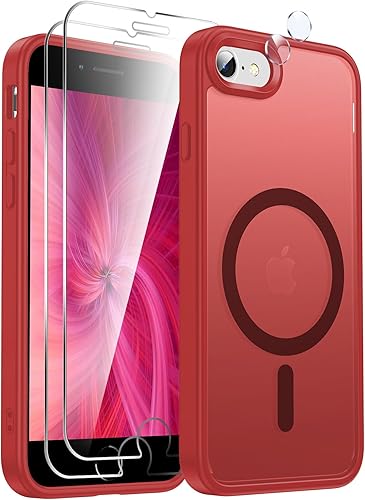 Miniatura 123 de LeYi Funda para iPhone XR: con protector de pantalla X2 + 2 funda para cámara [compatible con MagSafe] Funda protectora magnética i iphoneXR, Negro