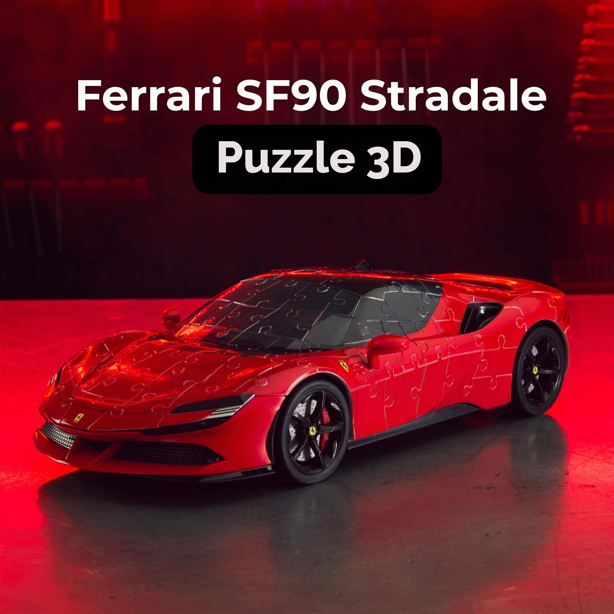 Ravensburger - Puzzle 3D Ferrari SF90 Stradale 161 pezzi, Modellismo da costruire adulti, Modellino Ferrari, Modellini auto da costruire, Idee Regalo