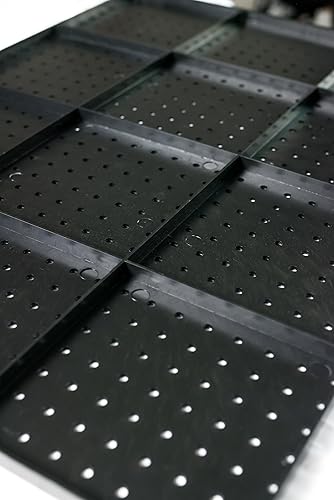 Miniatura 7 de WallPeg Paneles de tablero de clavijas para organización de garaje, 12 unidades (24 x 16 pulgadas), juego de paneles de clavijas negras, (PB-1-B)