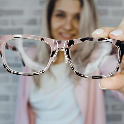 Miniatura 6 de Healvian 5 piezas de lentes en forma de U, almohadillas para la nariz, correa de puente, puente de sillín de silicona suave, antideslizante,