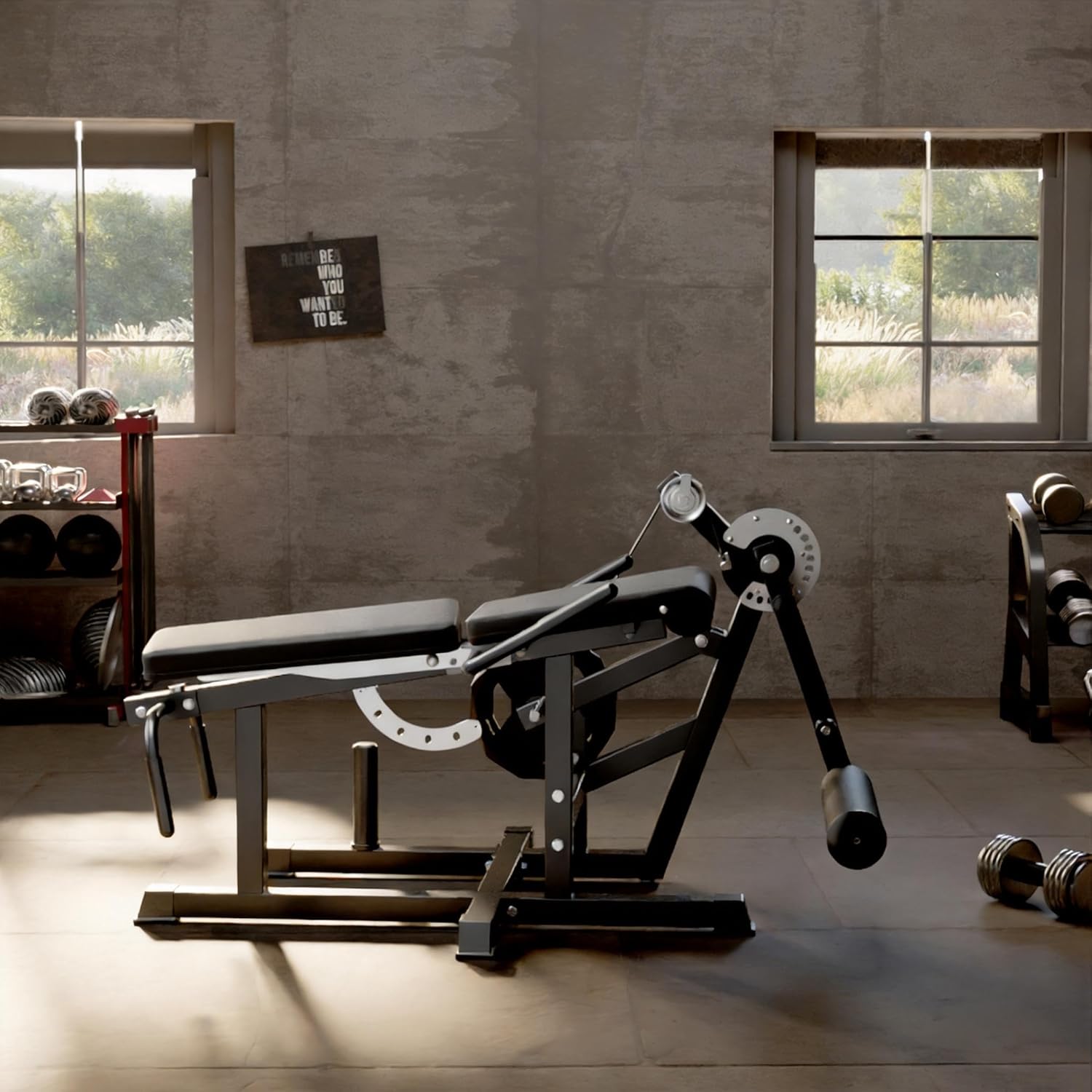 Leg Extension And Curl Machine, 630Lbs Adjustable Leg Curl M...