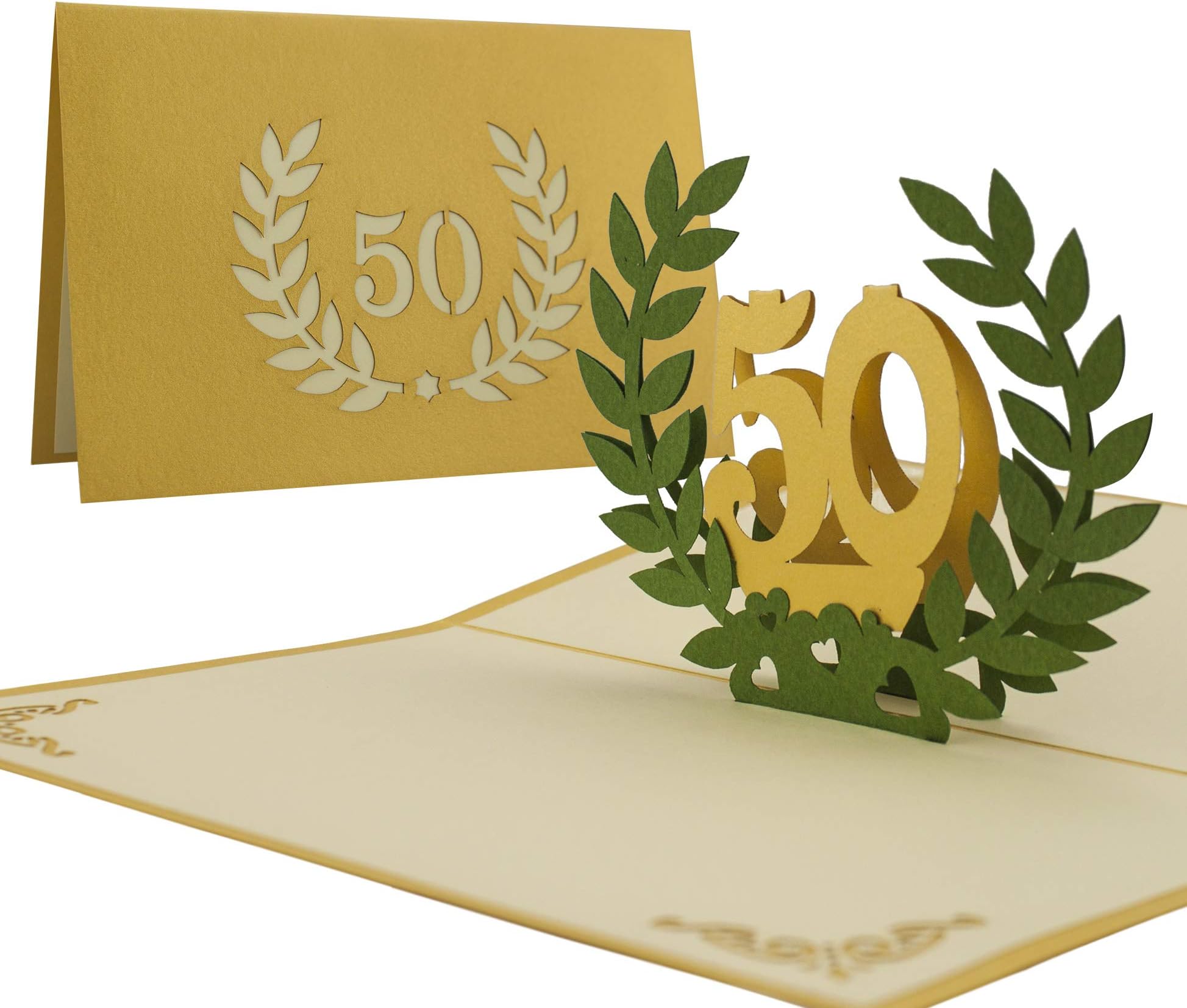 Pop Up Tarjeta "Paloma Blanca – Tarjeta Para Bodas De Oro, 3d Tarjeta