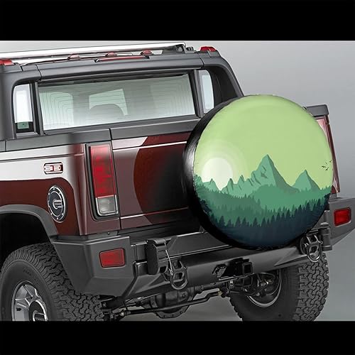 Miniatura 7 de Shells On The Beach - Cubierta de neumático de repuesto para neumáticos de mar tropical, protectores de ruedas, a prueba de polvo, para remolque,