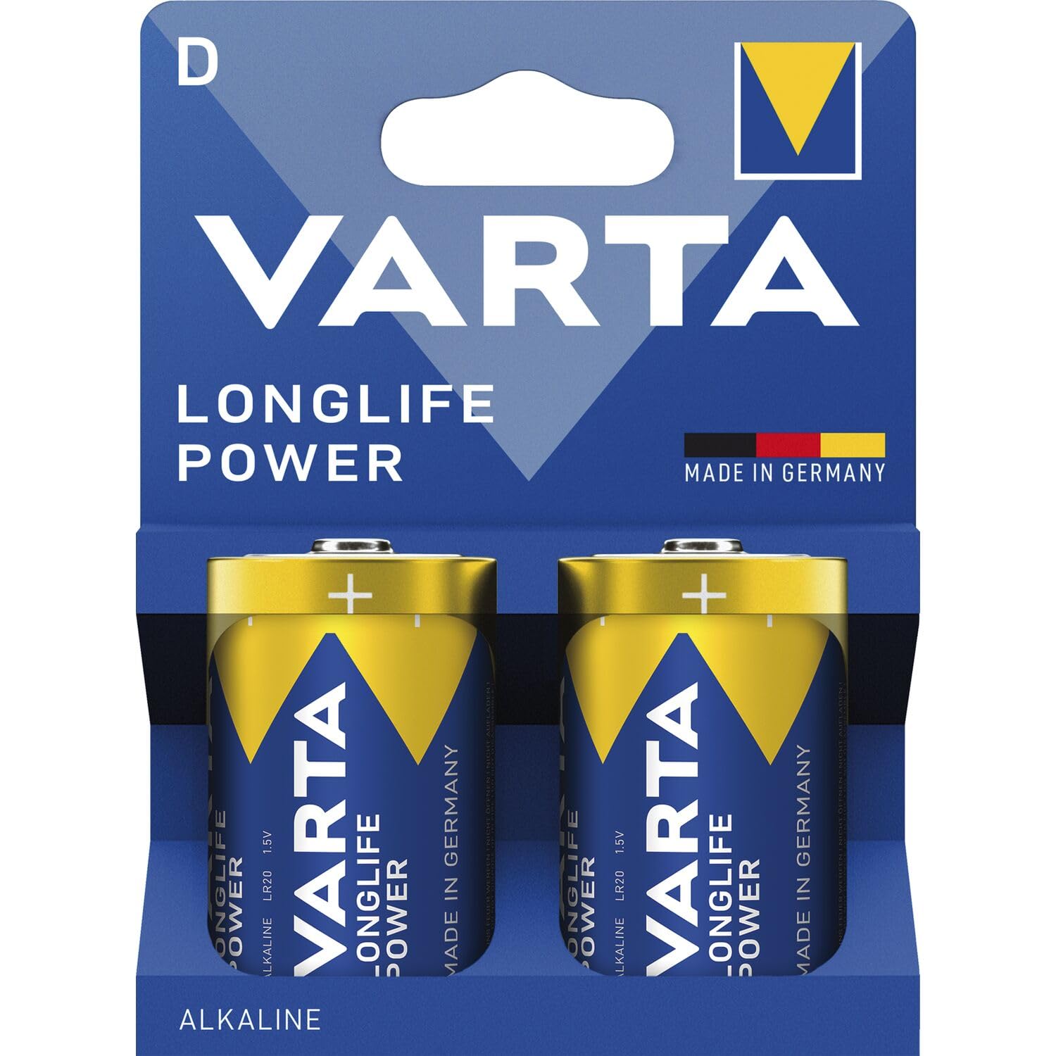 Varta Longlife Power D Mono Battery Pack of 2