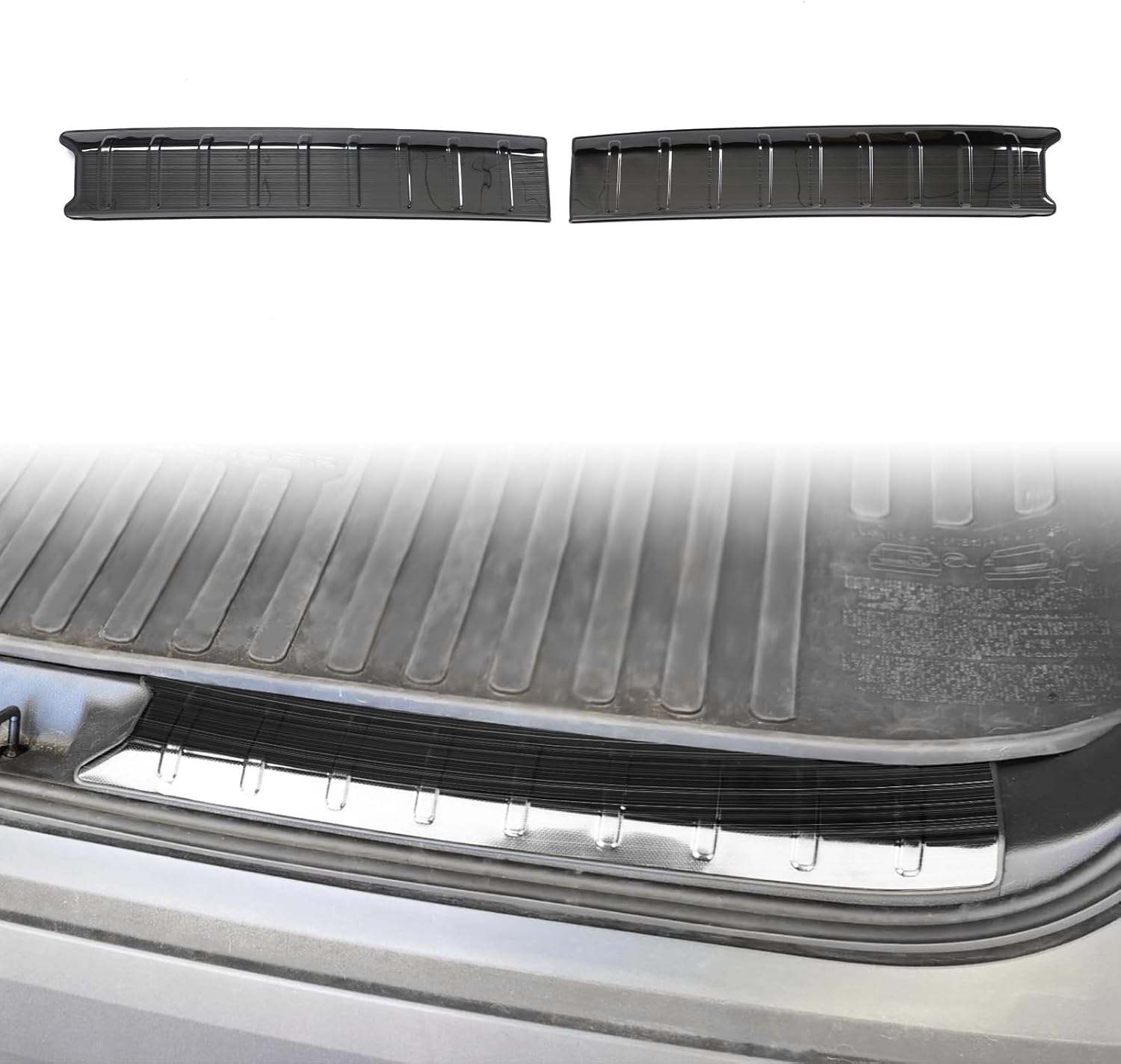 Rear Bumper Protector Guard Compatible with Toyota Grand Highlander 2024 2025 2026,Stainless Steel Rear Trunk Door Entry Bumper Guard Sill Plate Protector Interior Accessories 2PCS