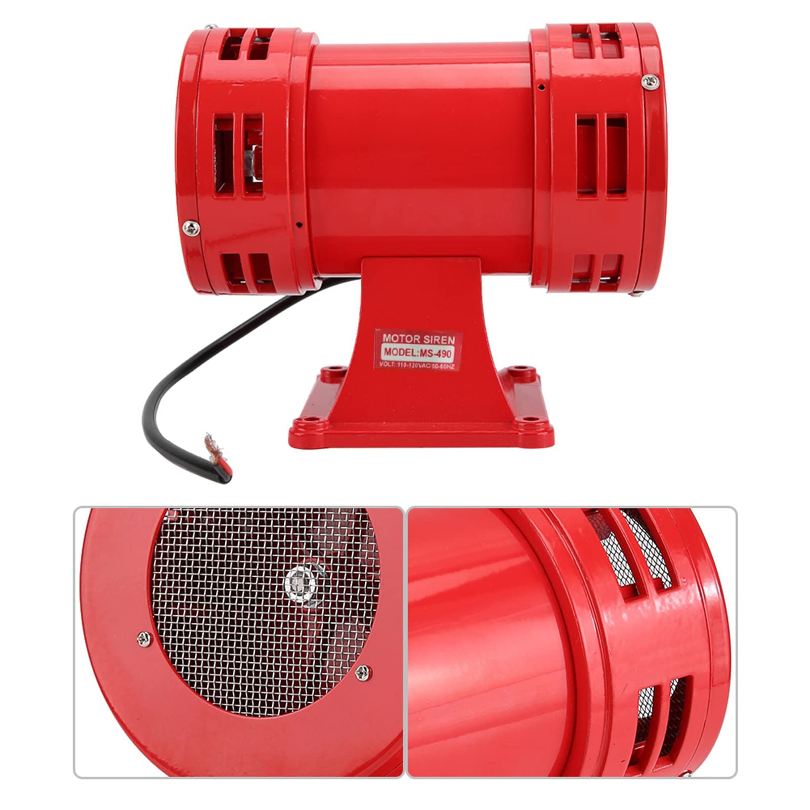 Alarma de Sirena Impulsada por Motor de Alta Velocidad, Sistema de Alerta de Emergencia de Larga Distancia de 150 DB para Grúas, Barcos, Alarmas contra Incendios (220-240v)