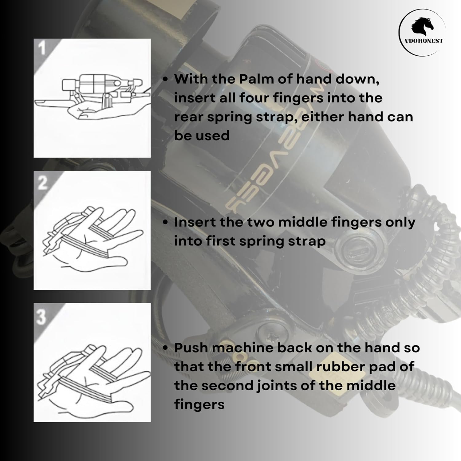 Full Body Corded Massager for Barbers Electric Powerful Double Speed Muscle Relaxer with Floating Head Action for Pain Relief & Circulation (Black) - Image 8