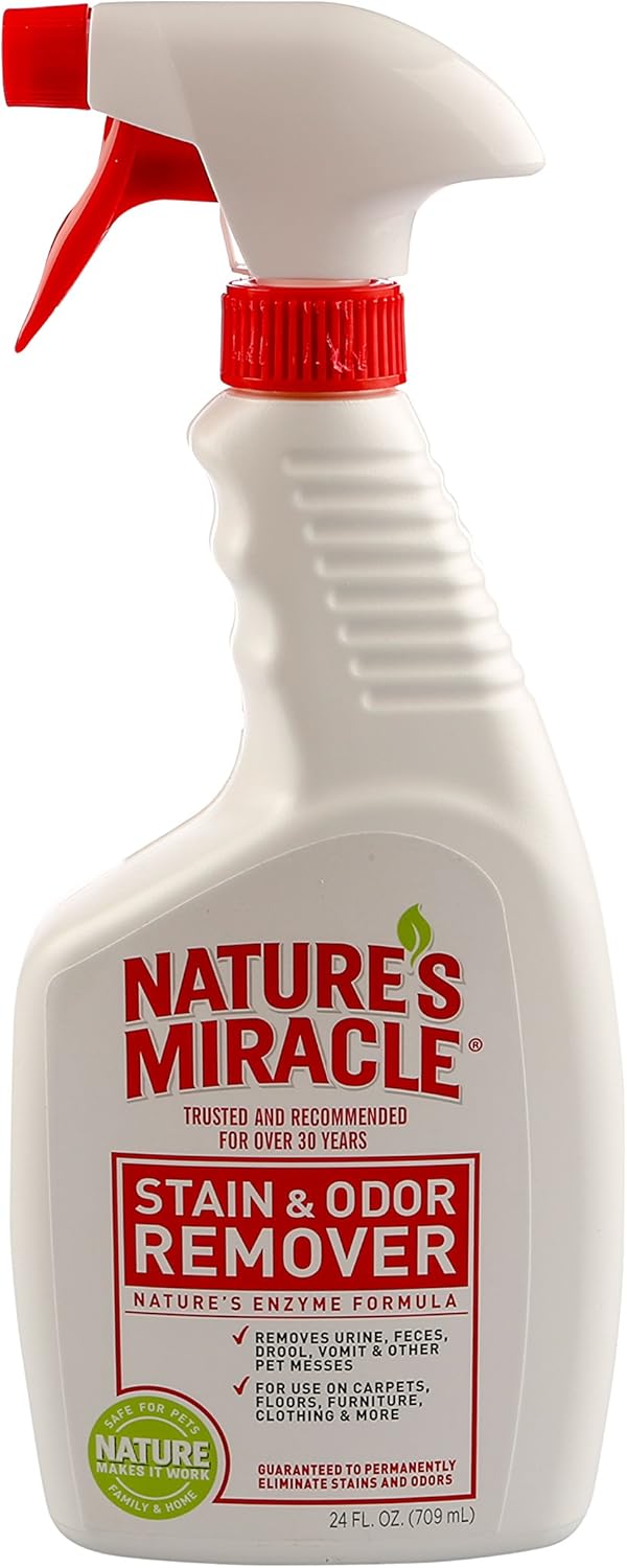 Nature's Miracle Stain & Odor Remover, 24Ounce Spray Pet Supplies