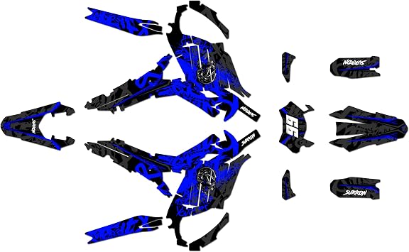Graphics Kit for SURRON Ultra BEE All Years Revolt Series Blue 9 Mil - Easy Go - Dirt Pit Bike Motorcycle Stickers, Dirtbike Racing Automotive Decal Motocross Accessories no-Plastics