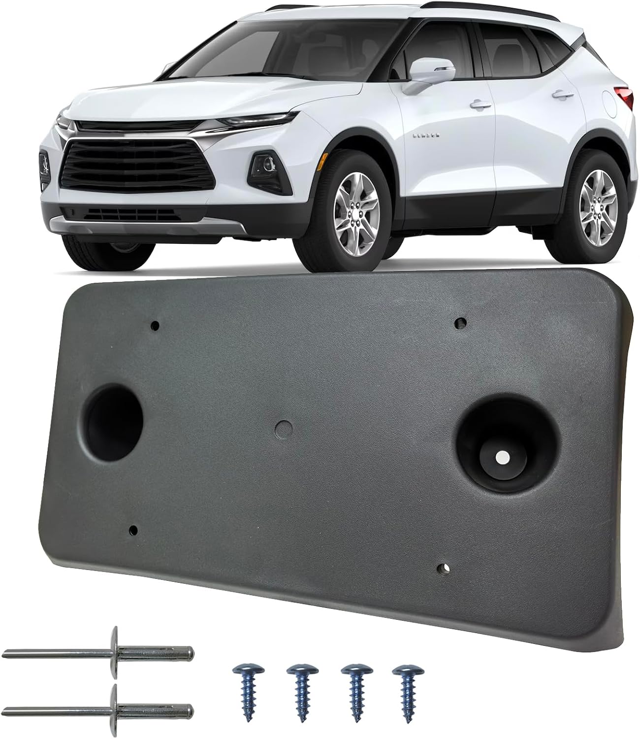 Front Bumper License Plate Frame Bracket Tag Holder Fits for 2019-2022 Chevrolet Blazer Replace GM106821 184931994