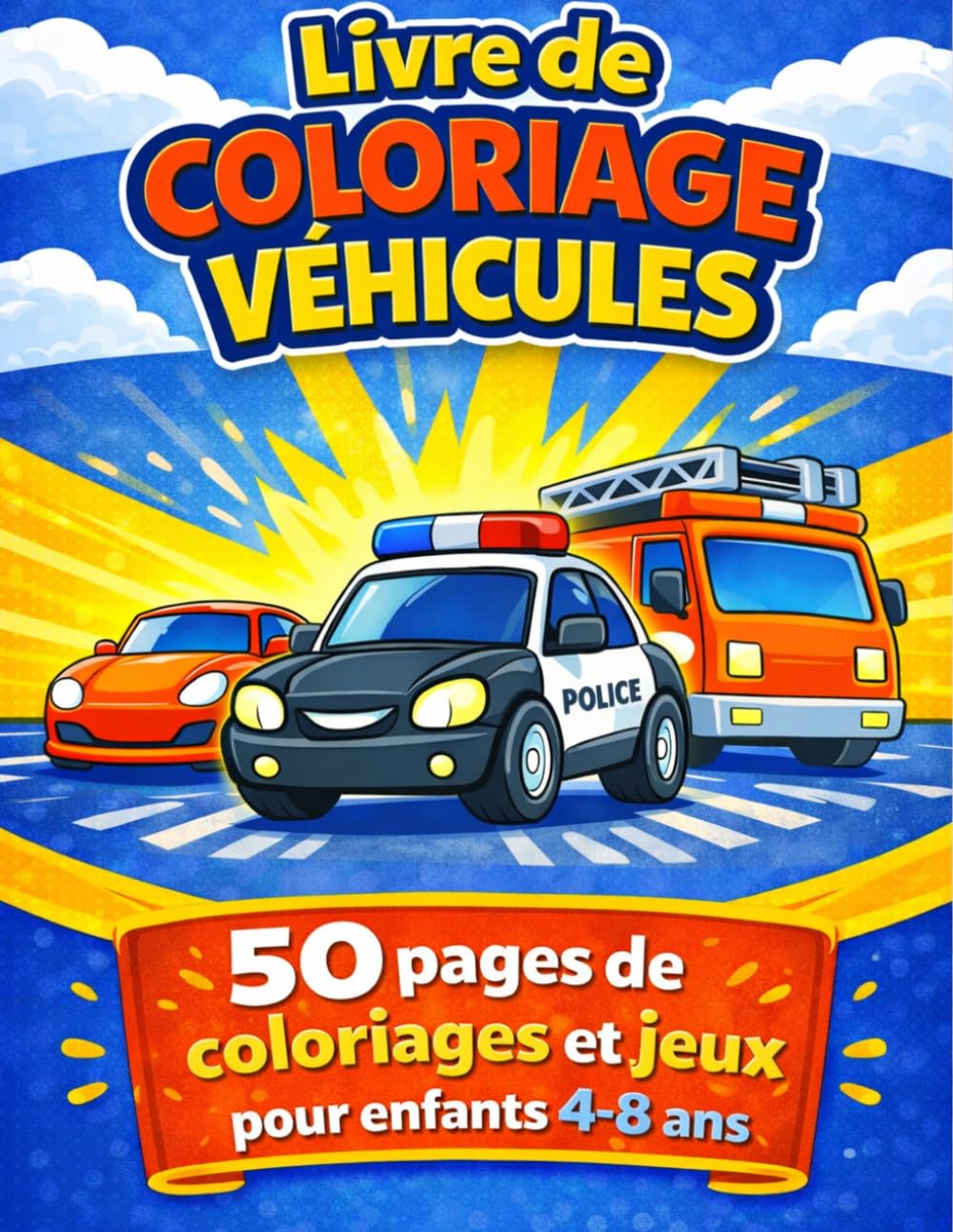 Livre de Coloriage véhicules