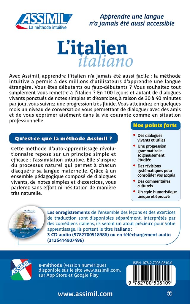 L'italien (livre seul)
