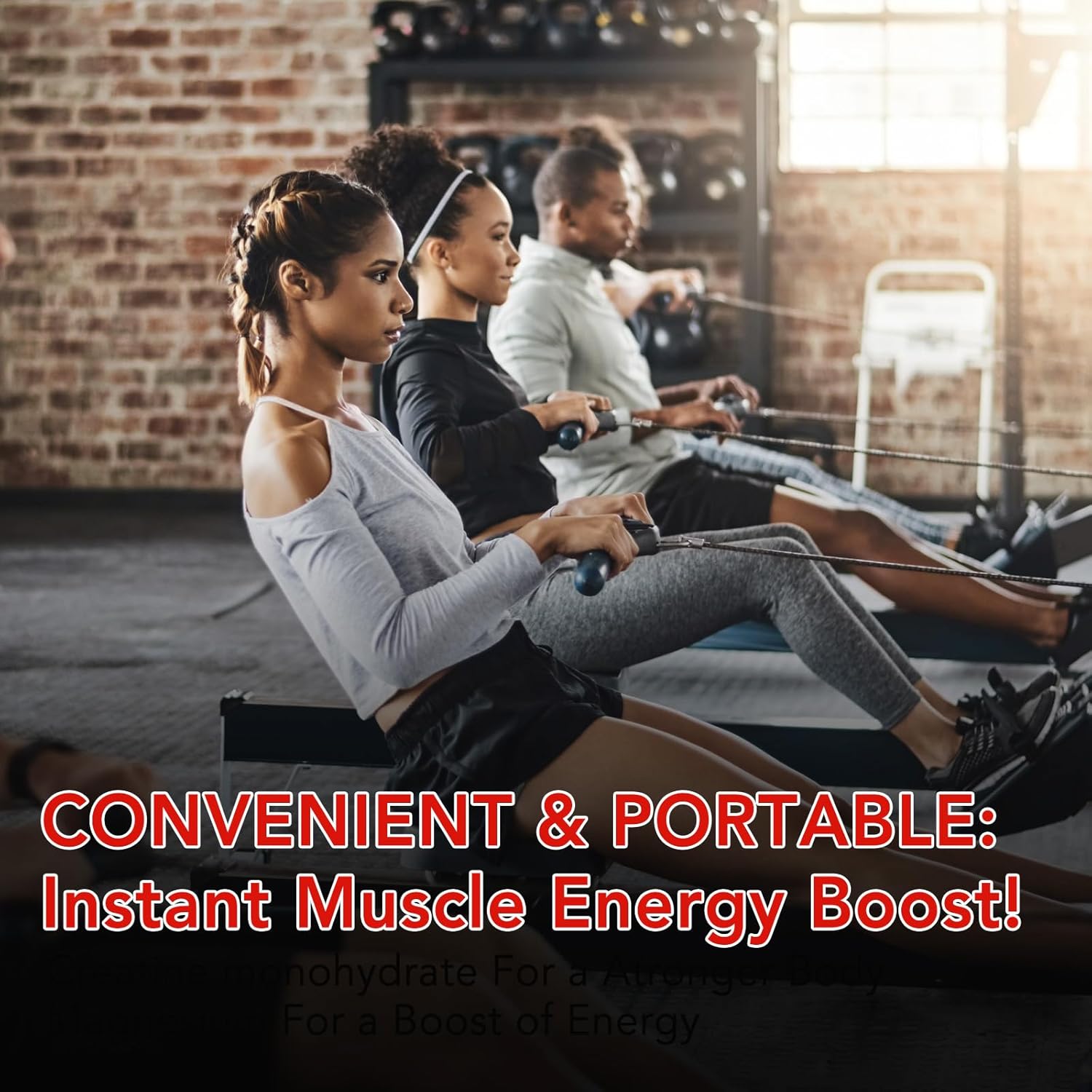 Creatine Monohydrate Gummies for Men & Women, 5g Creatine Monohydrate for Muscle Strength, Muscle Builder, Energy Boost, Pre-Workout Supplement, Natural Strawberry Flavor, Sugar-Free (120 Count) - Image 7